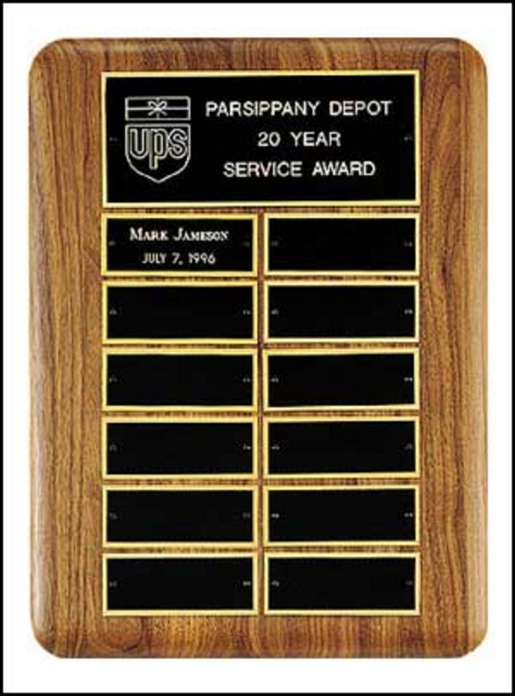 Perpetual Plaque with 12 Plates (Type 2, 11"x15")